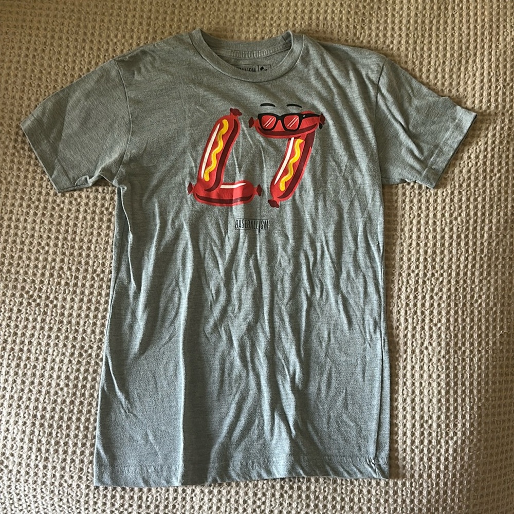 Men’s baseballism Heather grey L7 tee